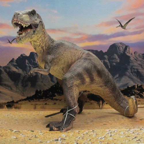 Dinosaurio Pintado A Mano Tiranosuario Rex 