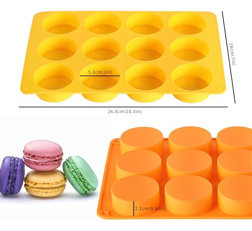 2 Moldes De Silicona Para Galletas De Chocolate Oreo, Redond