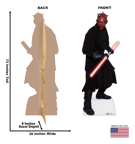 Cartulina Recortada De Cartón Vertical People Darth Maul Sta