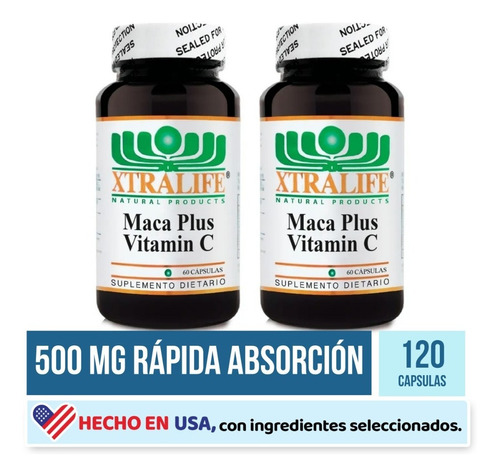 Promo 2 Maca Vitamin C 500 Mg 60 C - Unidad a $1167