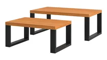 Comprar Conjunto Mesas De Centro Sala Industrial Mdf Dalla Costa