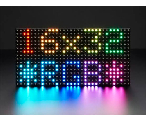Modulo Painel Led P5 Rgb 32x16cm Hub75 Interno Indoor