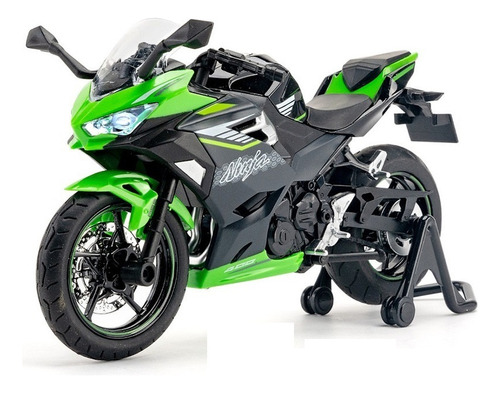 Kawasaki Ninja 400 Miniatura Metal Moto Con Luces Y Sonido