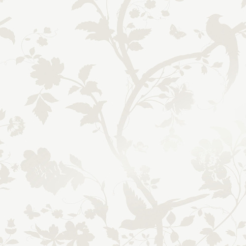 Laura Ashley Papel Tapiz Blanco Perlado Jardin Oriental