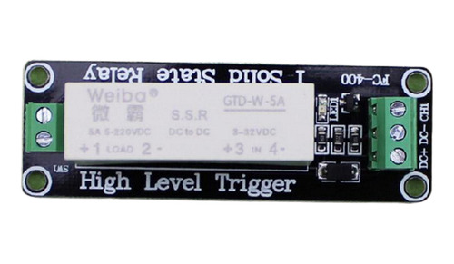 Módulo 1 Relé Ssr Estado Solid 5a 3-32v Dc-dc  Arduino Raspb