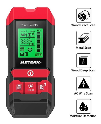 Medidor De Pared Sensor Detector De Tachuelas Madera Metal