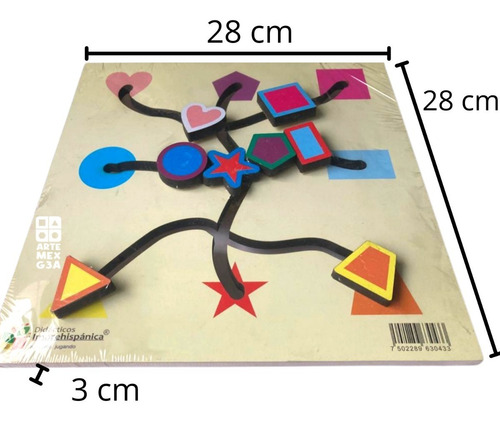Laberinto Estimulación Temp Figuras Geometr Juego Didáctico