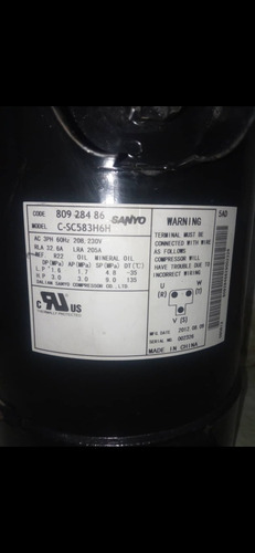 Imagen 2 de 2 de Compresor De 7.5 Toneladas Scroll