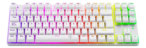 Teclado T-dagger Bora T-tgk315 Qwerty Red Español Blanco
