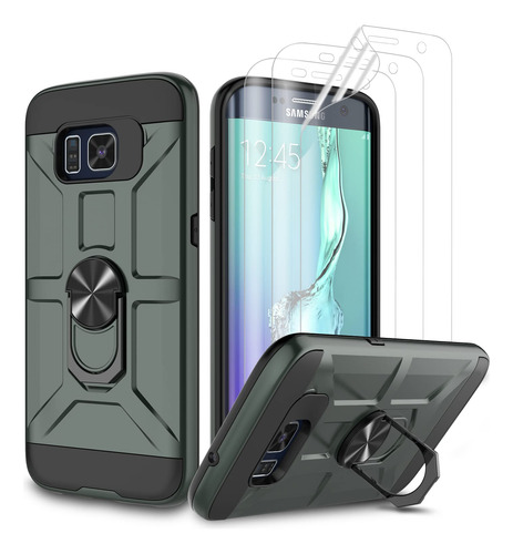 Funda Para Galaxy S6 Edge Plus Galaxy S6 Edge+ Verde Oscuro