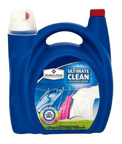 Sabão Líquido Ultimate Clean Lava Roupas Eco 1 Un 5 L 