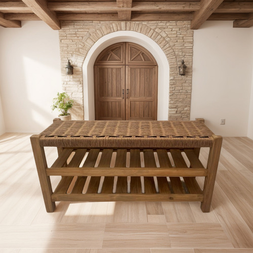 Banco Pié De Cama Doble Deck De 80 Cm Laqueado Petiribi