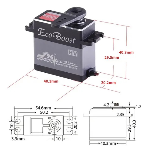 Carcasa Metálica De Alto Par Servo Jx Servo Cls6322hv De 21