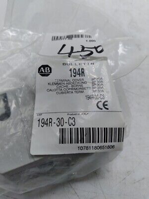 New Allen-bradley 194r-30-c3 Terminal Cover 3-pole 30amp Zzd