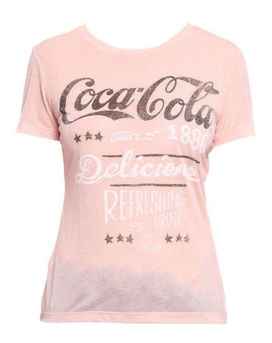 Camiseta Coca-cola Básica Estampada Manga Curta 343202382