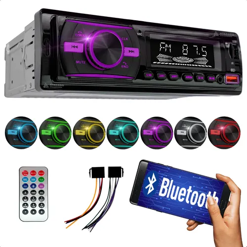 comprar Radio Automotivo Usb Sd Mp3 Bluetooth 4x50w Rms Novo