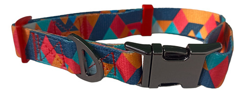 Collar Para Perro Con Estampado Diseño Geométrico Talle L