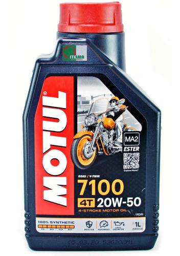 Aceite Motul 7100 20w50 100% Sintetico Moto 4t