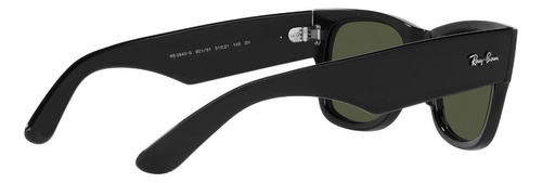 Óculos De Sol Mega Wayfarer Ray-ban Verde Preto-polido Preto