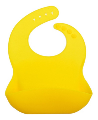 Babero De Silicona Impermeable Ajustable Para Bebé