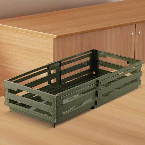 Cesta De Almacenamiento Organizadora De Armario, Verde