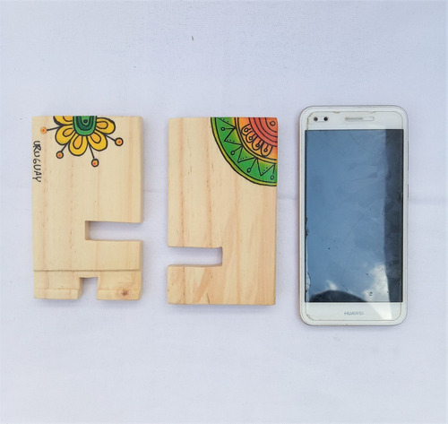 Imagen 3 de 10 de Soporte Para Celulares, Porta Celular, Hecho En Madera...