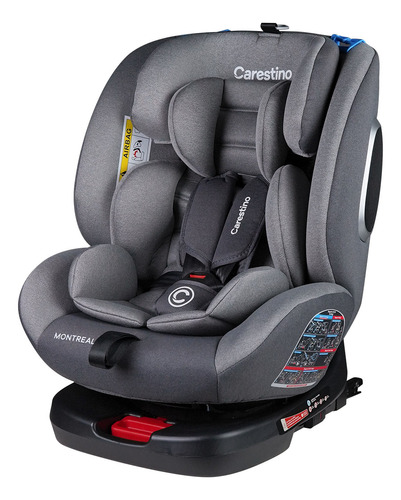 Carestino Montreal butaca auto grupo 0/1/2/3 0-36kg Isofix gris