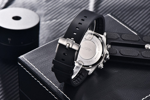 Reloj Pagani Design Pd-1687 Deportivo Elegante Taquimetro Negro Negro Negro