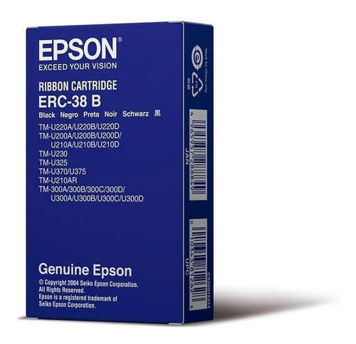 Cinta Epson Erc-38b Negro Impresora Tmu-200 / Tm-300