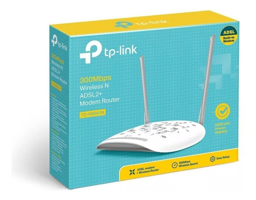 Modem Router Tp-link Td-w 8961n Adsl2+ 300mbps 2 Ant Red Ccc