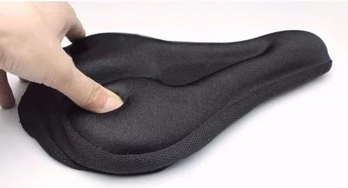 Capa Gel Banco Selim Almofada Forro Para Bicicleta Ajustavél
