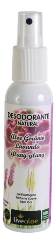 Desodorante Natural Aloe Gerânio 120ml Livealoe