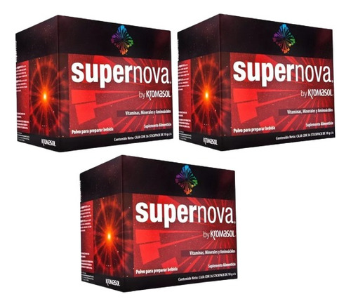 Supernova By Kromasol Complejo B Aminoácidos & Zinc 03 Cajas