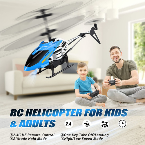 Helicóptero Rc Dolanus Modelo 3.5 Canales Con Led Y Giroscop Color