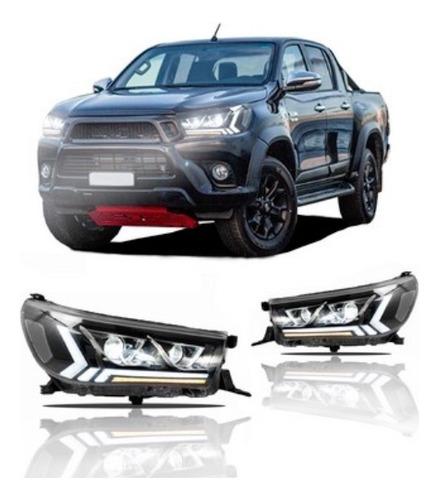 Farol Hilux Toyota Full Led 2016 A 2020 Projetor