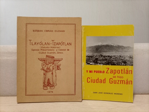 Libros. Dos Ejemplares Sobre Zapotlán, Ciudad Guzmán 