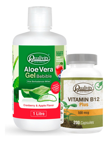 Vitamina B12 500 Mcg + Aloe Vera Bebible 1 L - Qualivits