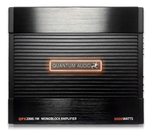 Amplificador Quantum Qpx2000.1m Clase Ab 1 Canal 2000 Watts Negro