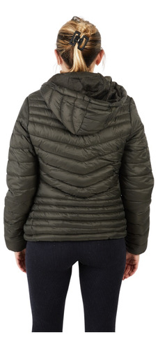 Imagen 2 de 3 de Campera Mujer Inflable Capucha Oculta Y Talle Especial