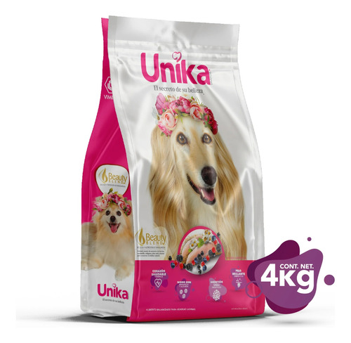 Alimento Para Perro Unika Adulto Raza Mediana/grande De 4kg