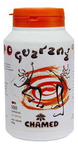 Guaraná 500mg 100 Cápsulas - Chamed