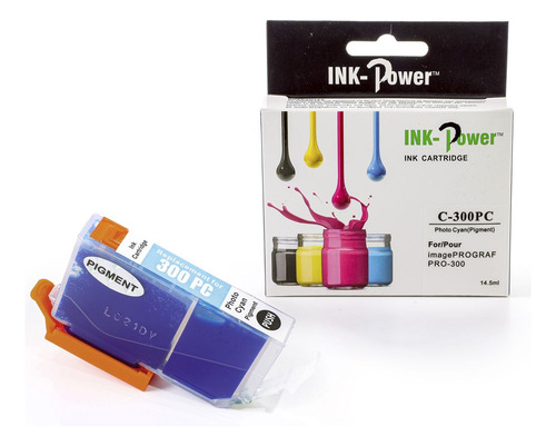 Tinta 300 Pc Photo Cyan Compatible Con Pro-300 Tinta Cian
