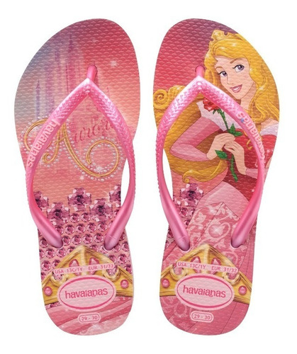 Zonazero Havaianas Ojotas Kids Slim Princesas Niñas 