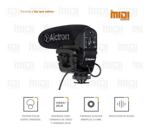 Imagen 4 de 7 de Microfono Condenser Profesional Camara Video Alctron Vm6
