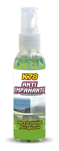 Antiempañante K78 Auto Vidrios Parabrisas Espejos