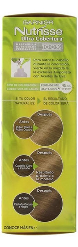 Tinte Garnier Nutrisse Tono 70 Almendra