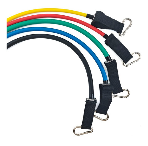 Imagen 3 de 7 de Kit Bandas Elásticas Entrenamiento Ejercicio Gym Balboafit