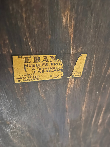 Antigua Mesa Bar De Roble Marrón Oscuro (Usado)