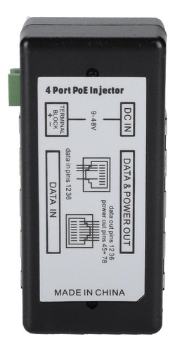 Dc9v48v Adaptador De Corriente Poe De 4 Puertos Alimentación