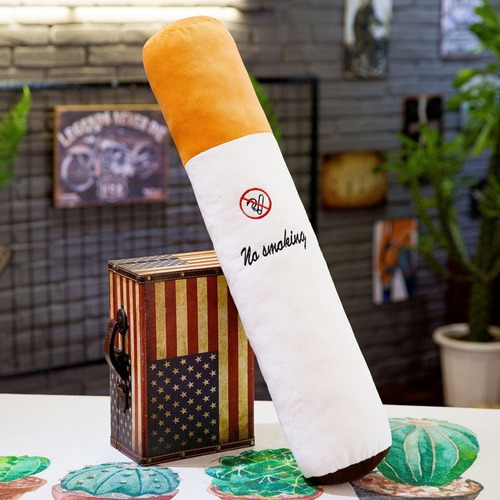 Pelucia Cigarro Travesseiro Gigante Engraçado Presente 70 Cm